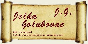 Jelka Golubovac vizit kartica